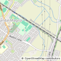 Map of Wakefield, West Yorkshire