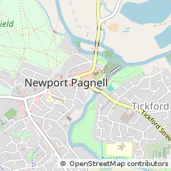 Map of Newport Pagnell, Buckinghamshire