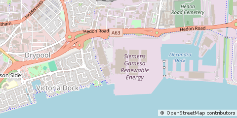 Map of Hull, East Yorkshire