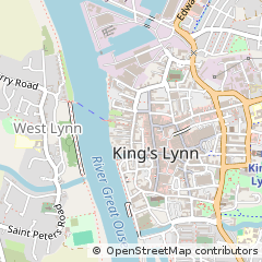 Map of King's Lynn, Norfolk