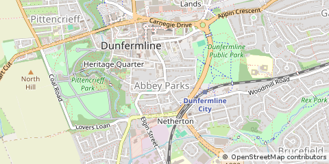 Map of Dunfermline