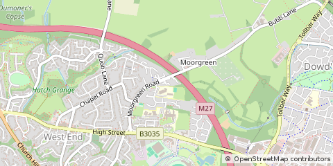 Map of Southampton, Hampshire