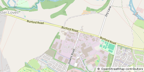 Map of Witney, Oxfordshire