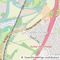 Map of Wakefield, West Yorkshire