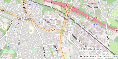 Map of Fareham, Hampshire