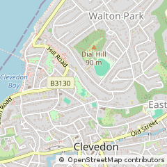 Map of Clevedon, North Somerset