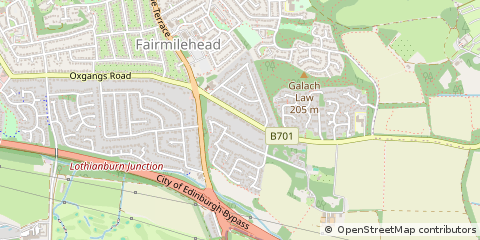 Map of Edinburgh, Midlohthian