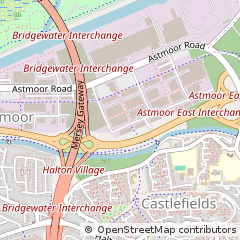 Map of Runcorn, Cheshire