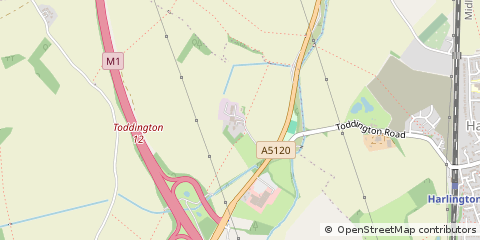 Map of Dunstable, Bedfordshire