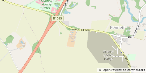 Map of Newmarket, Cambridgeshire