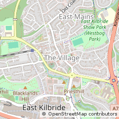 Map of East Kilbride