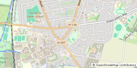 Map of Cambridge, Cambridgeshire