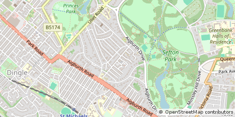 Map of Liverpool, Merseyside