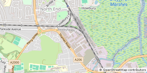 Map of Dartford, Kent