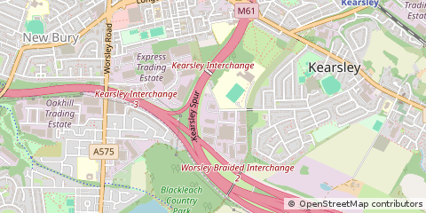 Map of Bolton, Lancashire