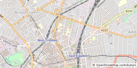 Map of Croydon