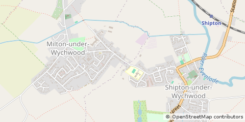 Map of Chipping Norton, Gloucestershire
