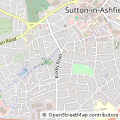 Map of Sutton-in-Ashfield