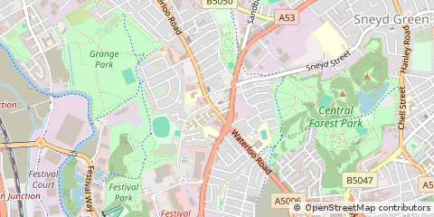 Map of Stoke-on-Trent