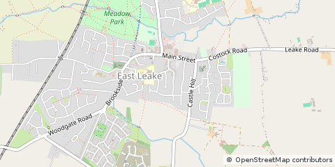 Map of Loughborough, Leicestershire
