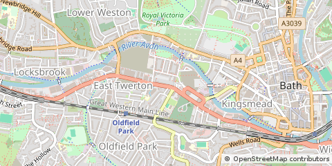 Map of Bath, Banes