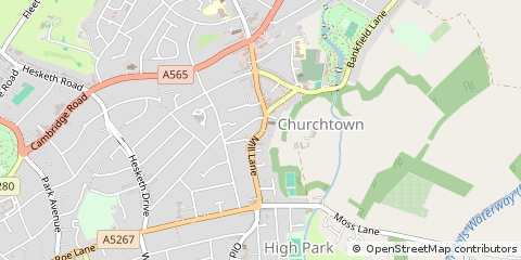 Map of Southport