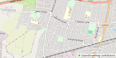 Map of Lancing
