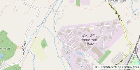 Map of Westbury, Wiltshire