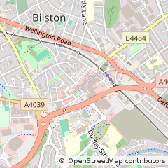 Map of Bilston, West Midlands