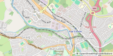 Map of Newport, Gwent