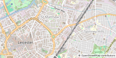 Map of Leicester