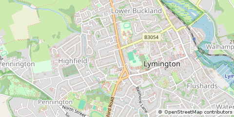 Map of Lymington, Hampshire