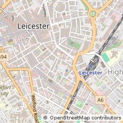 Map of Leicester