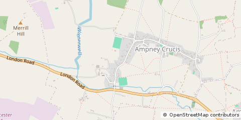 Map of Cirencester, Gloucestershire