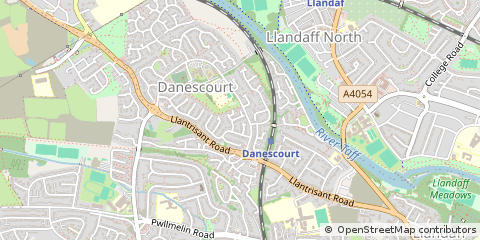 Map of Cardiff