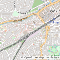 Map of Woking, Surrey