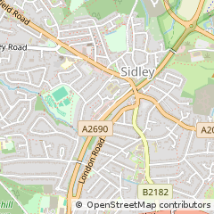 Map of Bexhill-on-SEA, East Sussex