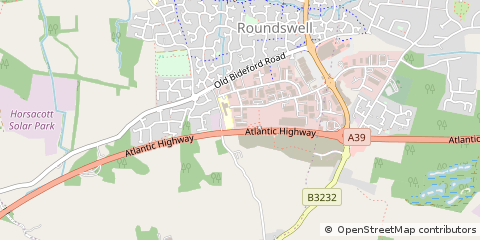Map of Barnstaple, Devon