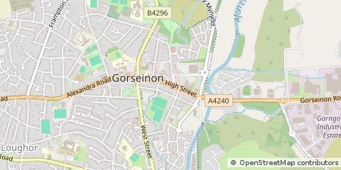Map of Swansea