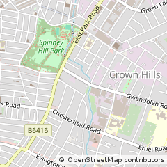 Map of Leicester