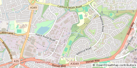 Map of Poole, Dorset