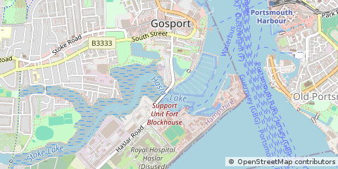 Map of Gosport, Hampshire