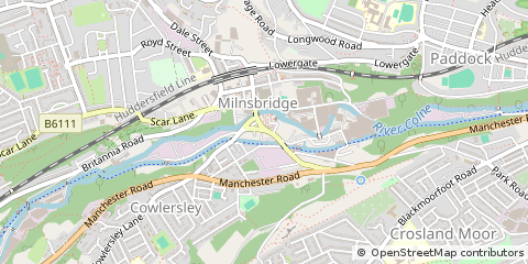 Map of Huddersfield