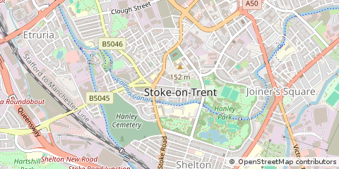 Map of Stoke-on-Trent