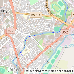 Map of Stoke on Trent, Staffordshire