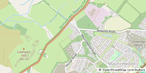 Map of Penicuik
