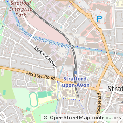 Map of Stratford-Upon-Avon, Warwickshire