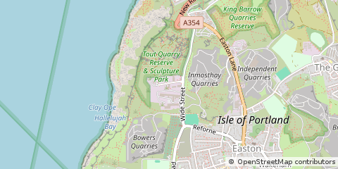 Map of Portland, Dorset