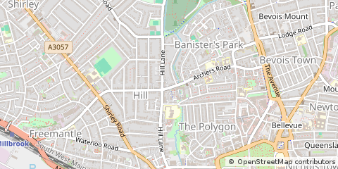 Map of Southampton, Hampshire