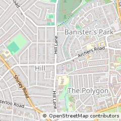 Map of Southampton, Hampshire